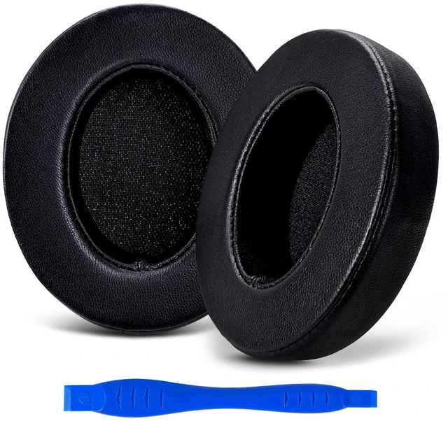 Main image of Studio 3 Replacement Ear Pads for Beats Studio 3 & 2 Headphones, Cushions Earpads with Genuine Lambskin Leather, Softer Memory Foam, Stronger Adhesive (Lambskin-Black)