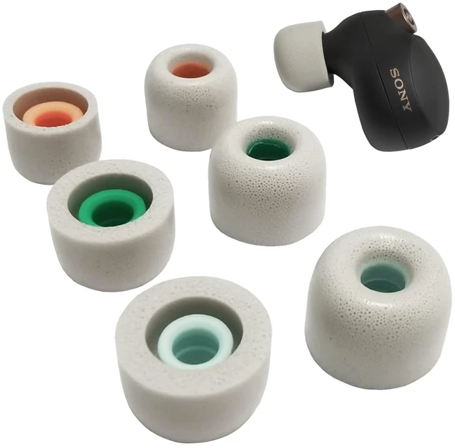 Main image of Memory Foam Ear Tips for Sony WF-1000XM4/XM5 3 Pairs L/M/S Replacement Earbuds Tips