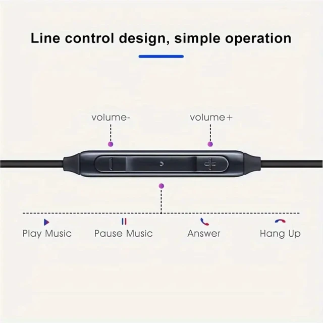 Alt view image 7 of 7 - 2025 New in-Ear Earbuds Stereo Headphones for Samsung Galaxy Z Fold6 S25 S24 S23 S22 S21 S20 Note 10 10+ - Designed with Microphone and Volume Remote Type-C Connector-Black