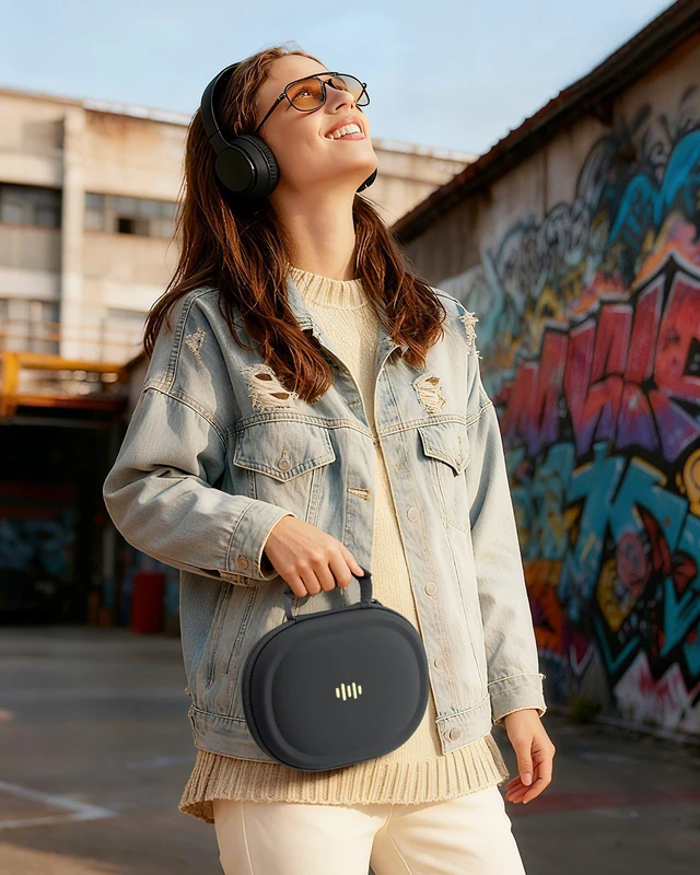 Alt view image 6 of 7 - Headphone Case Hard Shell for Bose Quietcomfort/Skullcandy/JBL Tune 720BT/520BT/510BT/Live 770NC/460NC, Super-Slim Upgrade PU Pocket Over-Ear Headset Universal Portable Travel Organizer Bag