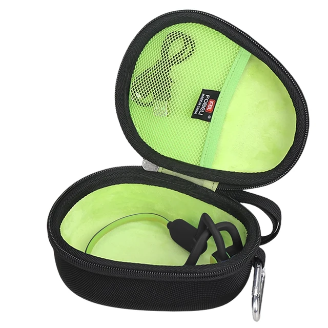 Alt view image 2 of 7 - Kids Headphone Case for BAICLUD/Mehomeli/JusTalk/iClever/LOBKIN Hard EVA Shell, Kids Bluetooth Air Conduction Open Ear Headphones Case, Shockproof & Water-Resistant, Green