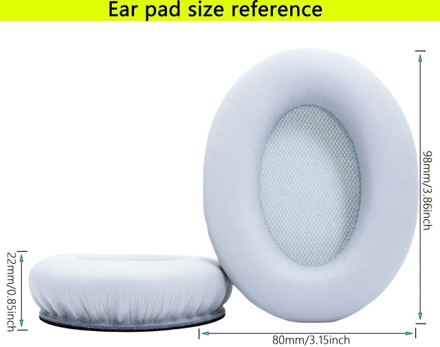 Alt view image 4 of 5 - Replacement Ear Pads Compatible with Srhythm Version NC35 Gray Also suitable for Srhythm Version NC25 Headphones Soft protein leather/memory foam ear pads and earmuffs