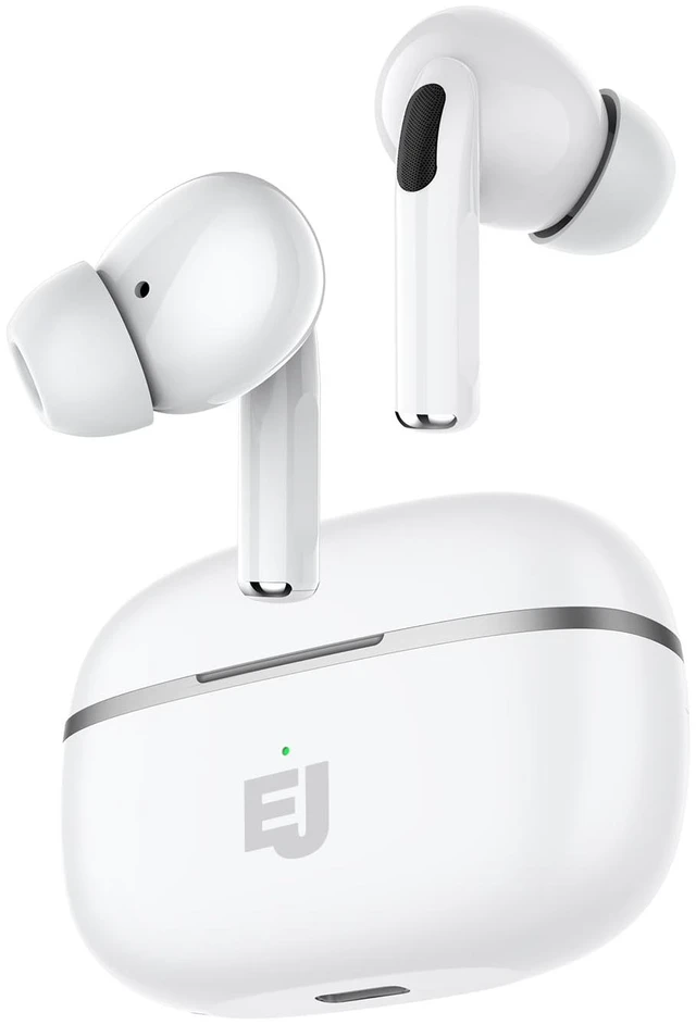 Main image of Wireless Bluetooth Earbuds with Charging Case, White Active Noise Cancelling (ANC), USB-C Fast Charging, Works with iPhone & Android