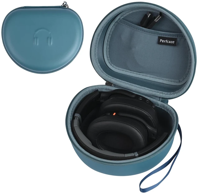 Main image of Headphone Case for BERIBES WH202A/305B, Skullcandy Crusher Evo/ANC 2, TOZO Hard Shell EVA Portable Carrying Case for Foldable Over-Ear Headphones, with Mesh Pocket for Cable, Blue