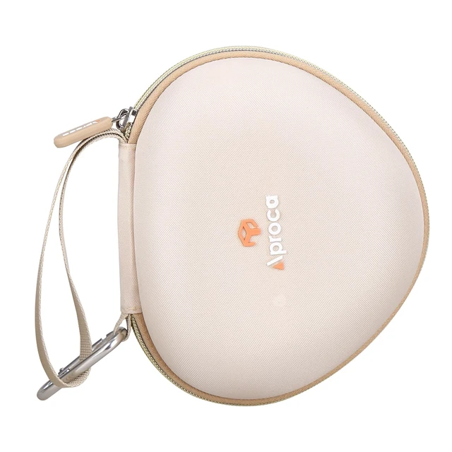 Alt view image 7 of 7 - Kids Headphones Case Compatible with iClever BTH12 / HS19 / BTH26 Kids Bluetooth Headphones, Storage Hard Bag -Gold (Case Only)