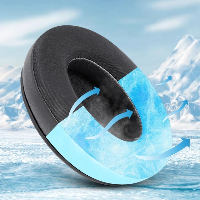 Alt view image 5 of 7 - Ear Pads Replacement for Audio Technica ATH M50/M50X/M50XBT/M40/M40X/M40XFS/M30/M30X/M35/M20X/MSR7/ Monitor Headphones, Earpads Cushions with Noise Isolation Memory Foam (Cooling Gel)