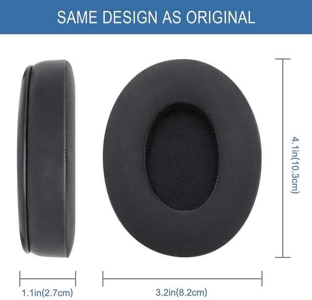 Alt view image 6 of 7 - Ear Pads Replacement for Audio Technica ATH M50/M50X/M50XBT/M40/M40X/M40XFS/M30/M30X/M35/M20X/MSR7/ Monitor Headphones, Earpads Cushions with Noise Isolation Memory Foam (Cooling Gel)