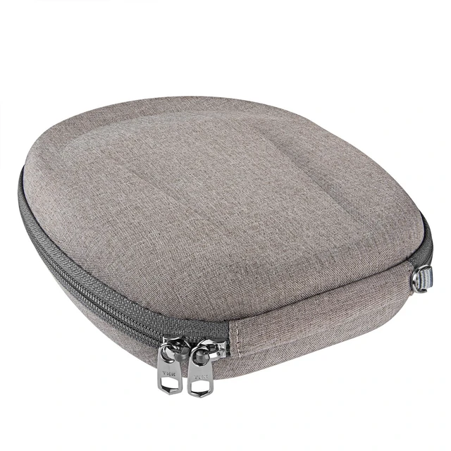 Alt view image 5 of 6 - Shield Headphones Case Compatible with Jabra Elite 45h, Evolve2 50 Headphones, Replacement Hard Shell Travel Carrying Bag with Cable Storage (Brown)