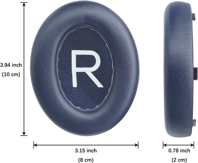Alt view image 4 of 7 - Earpads Cushions for Bose 700 Noise Cancelling Headphones (NC700) - Ear Pads Replacement with Softer PU Leather, Luxurious Memory Foam, Extra Durable Ear Cushions (1 Pair Blue Earpads)