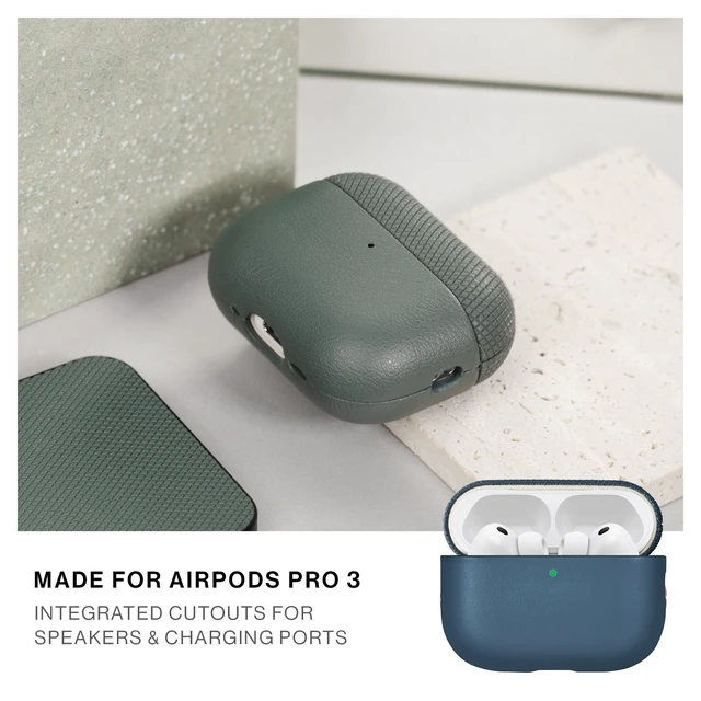 Alt view image 2 of 6 - (Re) Classic Case for AirPods Pro 3 Premium Resistant & Recycled Materials Durable Protection Supports Wireless Chargers Compatible with AirPods Pro 3 (Navy)