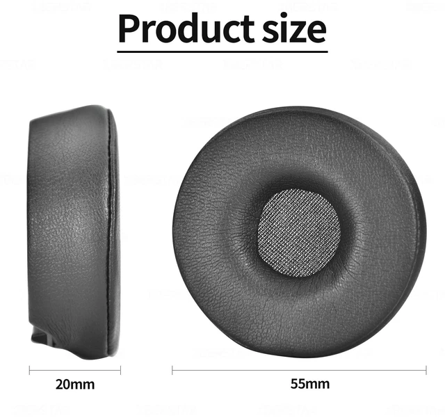 Alt view image 7 of 7 - Engage 75 Earpads for Jabra Engage 55/65/75 Headset Replacement Ear Pads Covers for Jabra Engage 55/65/75 Headphone Ear Cushions (Black)