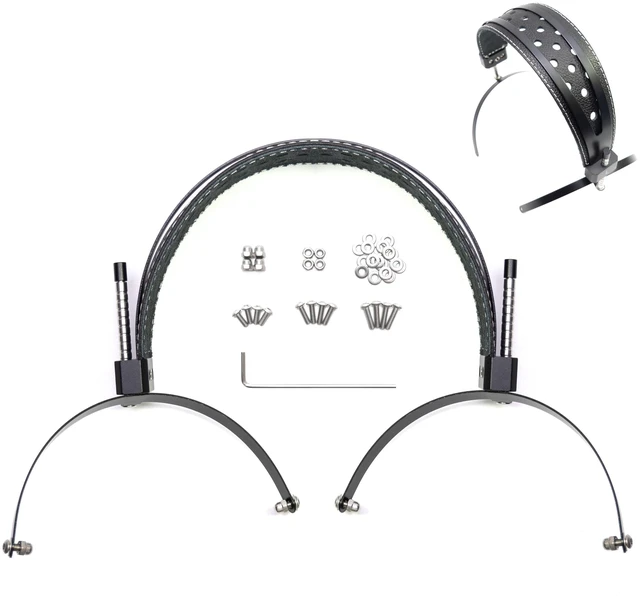 Main image of Genuine Leather Full Metal Headband Compatible with Hifiman HE400,SUNDARA,SUNDARA-C Closed-Back,HE R10 R9,HE560,HE6se,SUSVARA Replacement Headphone Weight Dispersing Strap Hybrid Headband