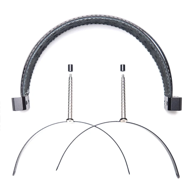Alt view image 6 of 7 - Genuine Leather Full Metal Headband Compatible with Hifiman HE400,SUNDARA,SUNDARA-C Closed-Back,HE R10 R9,HE560,HE6se,SUSVARA Replacement Headphone Weight Dispersing Strap Hybrid Headband