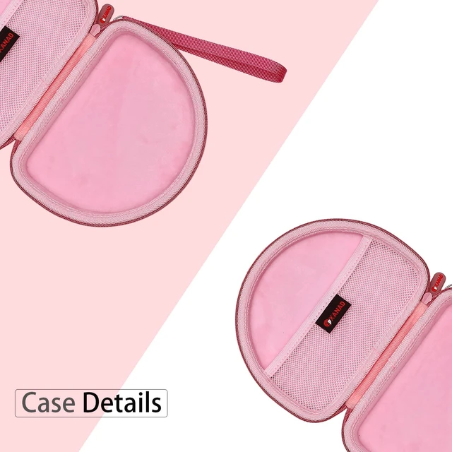 Alt view image 4 of 7 - Hard Case for JBL Junior JR 320 320BT/JR310BT Kids Headphones, Pink for Sony MDR-ZX110 / MDRZX110NC / MDR-ZX310AP On-Ear Headphones,Carrying Protective Case for Home Travel (Case Only)