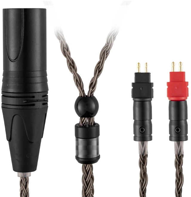 Main image of 4-Pin XLR Balanced Audio Cable Compatible with Sennheiser HD650, HD600, HD580, HD660S, HD660S2, HD58X, Massdrop HD6XX Headphone 16 Core Silver Plated Replacement, 1.5Meters 5Ft