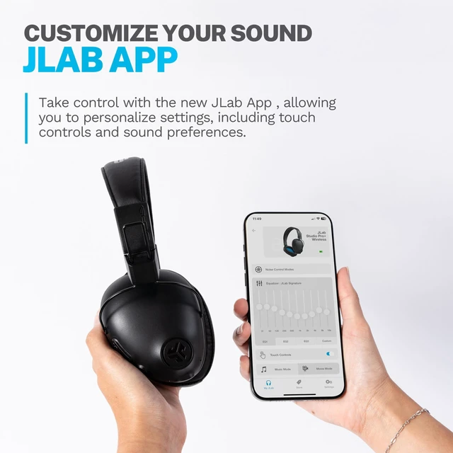 Alt view image 3 of 7 - Studio Pro+ Bluetooth Wireless Over-Ear Headphones, Black