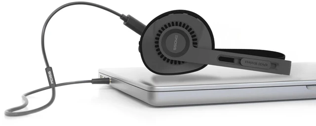 Alt view image 2 of 5 - KUSB-50 Analog Audio Pass Through Cord, Black, USB-C to 3.5mm Plug For KPH30 Wireless and Porta Pro Wireless, In-Line Microphone and Audio Remote