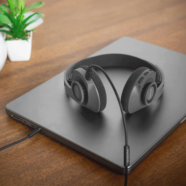 Alt view image 3 of 5 - KUSB-50 Analog Audio Pass Through Cord, Black, USB-C to 3.5mm Plug For KPH30 Wireless and Porta Pro Wireless, In-Line Microphone and Audio Remote
