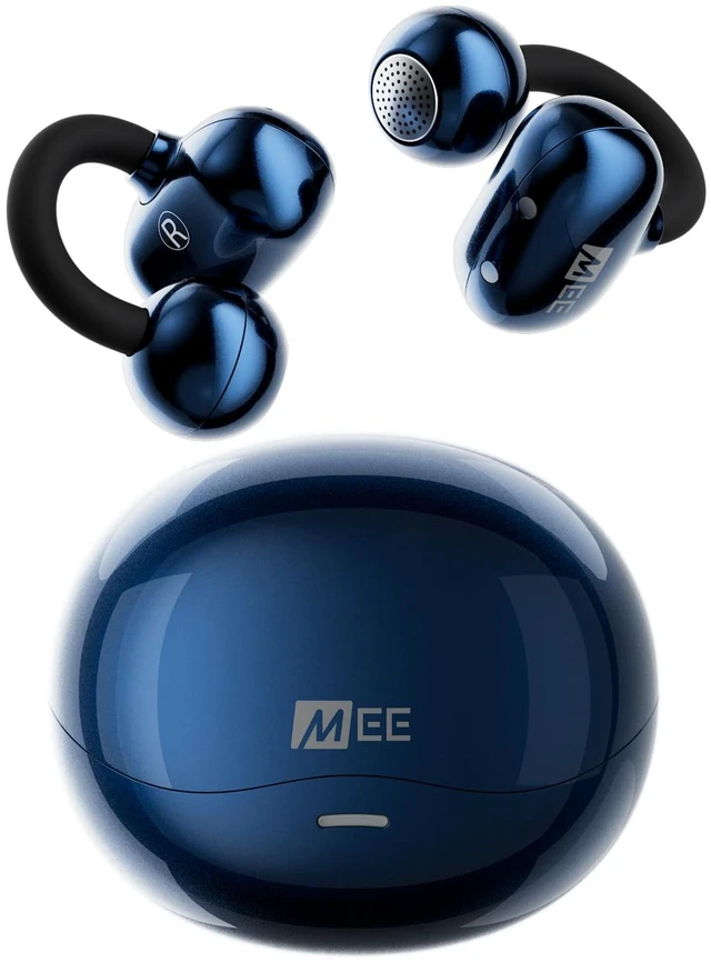 Main image of Pebbles Air Open Ear True Wireless Earbuds - Bluetooth 5.3 Lightweight Earclip Headphones with Headset Microphone & Call Noise Reduction for Gym/Workouts/Sports and Gaming (Sapphire/Blue)