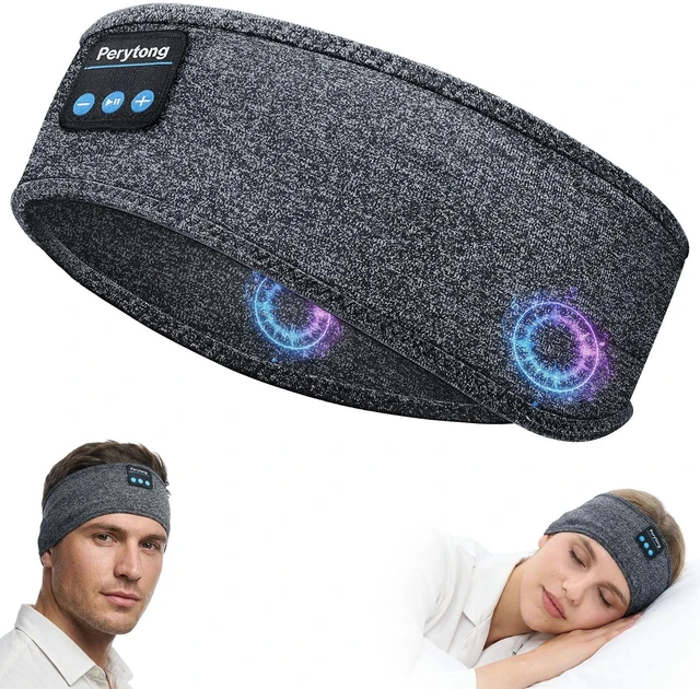 Main image of Sleep Headband Headphones Bluetooth, Sleeping Headphones Wireless for Side Sleepers, Over-Ear Headphones Eye Mask Sports Headband with HD Stereo Speakers for Workout Running Travel Yoga