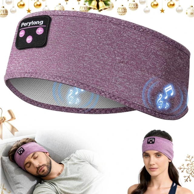 Main image of Sleep Headphones Bluetooth 5.4 Headband, Sleeping Headphones for Side Sleepers, Over-Ear Headphones with Built-in Stereo Speakers, Soft Sports Headband Music Earphones for Workout Running Air