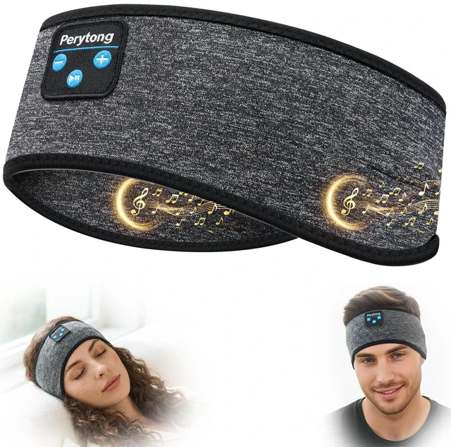 Main image of Sleep Headband Headphones Bluetooth 5.4, Sleeping Headphones Wireless for Side Sleepers, Over-Ear Headphones with HD Stereo Speakers, Sports Headband Eye Mask for Sleeping Yoga Workout