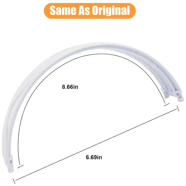 Alt view image 7 of 7 - Studio 3 Headband Replacement Parts Studio3 Headband Original Top Arch Band Accessories Repair Kit Compatible with Studio3 Headphones. (White)