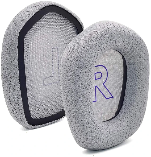 Main image of Mesh Fabric Earpads for Logitech G733 G535 G335 Headphone-Gray Ear Pads with Durable Mesh Fabric for Logitech G733 Lightspeed Wireless Gaming Headset, Comfort Noise Isolation Foam