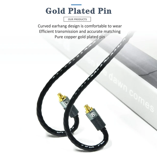 Alt view image 3 of 7 - 6N Single Crystal Silver 2.5mm/3.5mm/4.4mm Upgrade/Replacement Earphone Cable for Sennheiser IE200 IE300 IE600 IE900 (3.5mm Plug)