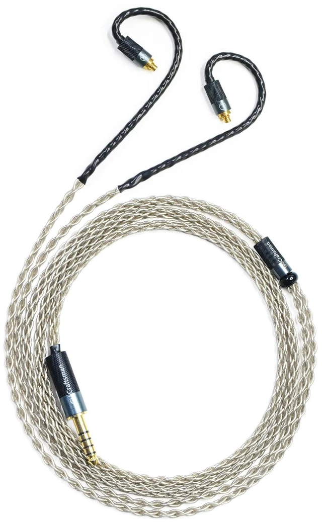 Main image of 6N Single Crystal Silver 2.5mm/3.5mm/4.4mm Upgrade/Replacement Earphone Cable for Sennheiser IE200 IE300 IE600 IE900 (3.5mm Plug)
