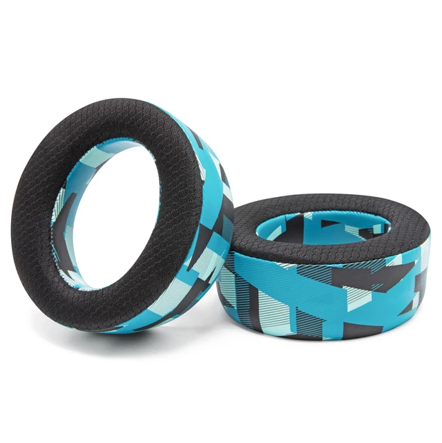 Alt view image 7 of 7 - Freeze Pulse Elite - Cooling Gel Earpads for PS5 Pulse Elite Made by Wicked Cushions Thicker Cushion & Wider Opening Cyan Prism