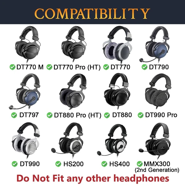 Alt view image 2 of 5 - Headband for DT770(Pro)/DT880(Pro)/DT990(Pro) - 2 Bulges for Beyerdynamic DT770(M/Pro/Pro HT), DT 790, DT797, DT880(Pro/Pro HT), DT990(Pro), HS200, HS400, MMX 300(2nd Gen)