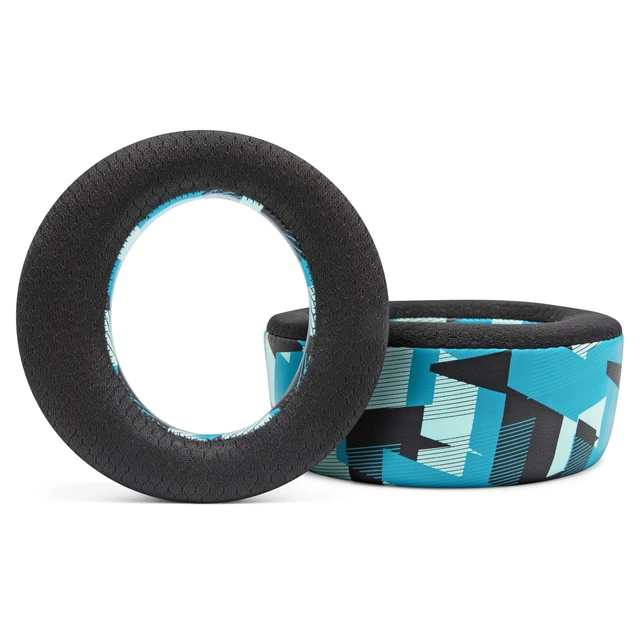 Alt view image 6 of 7 - Freeze Pulse Elite - Cooling Gel Earpads for PS5 Pulse Elite Made by Wicked Cushions Thicker Cushion & Wider Opening Cyan Prism
