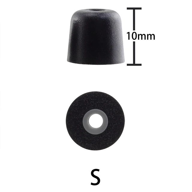 Alt view image 4 of 5 - Replacement Memory Foam Ear Tips for Shure SE215 PRO SE215, Small Compatible with Shure SE112 SE315 SE425 SE535 SE846 Aonic4 Aonic5 Earphones, Ultimate Comfort, 3 Pairs (Black)