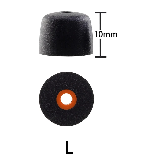 Alt view image 4 of 5 - Replacement Memory Foam Ear Tips for Shure SE215 PRO SE215, Large Compatible with Shure SE112 SE315 SE425 SE535 SE846 Aonic4 Aonic5 Earphones, Ultimate Comfort, 3 Pairs (Black)