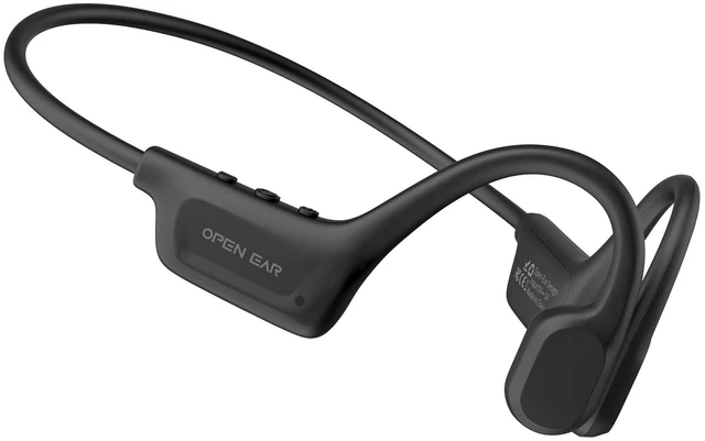 Main image of Open Ear Wireless Headphones, IPX7 Waterproof Bluetooth 6.0 Open Ear Duet Headphone with Mic Button Control, Skin-Friendly Comfortable Fit, Sport Earbuds for Jogging Running Cycling Hiking Reading