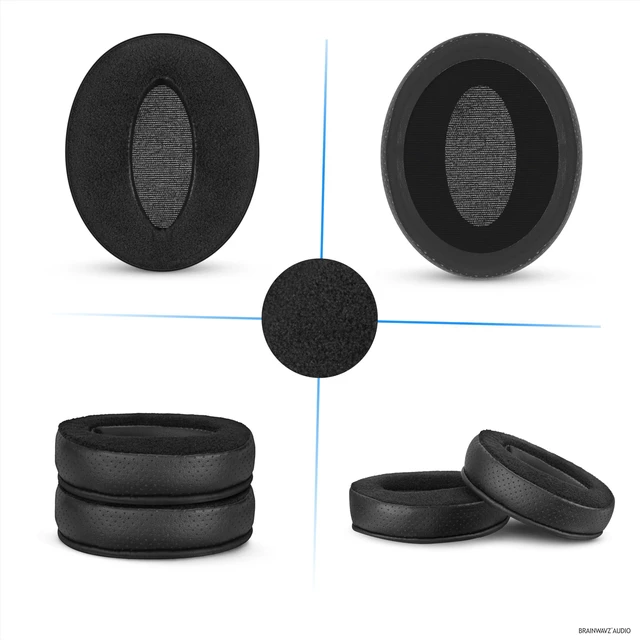 Alt view image 7 of 7 - Replacement Hybrid Earpads for Sennheiser HD4.50BT HD4.50BTNC HD450BT HD4.50SE HD4.40BT HD4.30G HD4.20S HD458BT HD450 HD400S HD 350BT. PU Leather Velour Memory Foam, Extra Comfort - (Black)