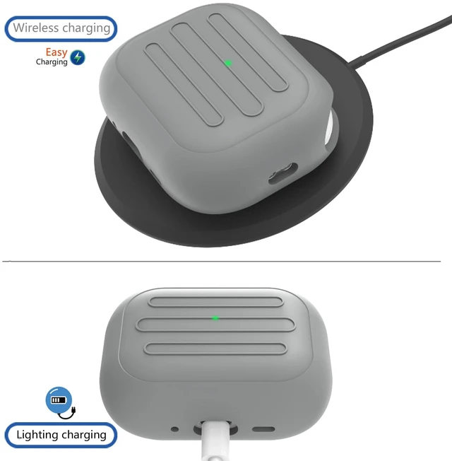 Alt view image 4 of 4 - Anti-Lost Case for AirPods Pro 3,one-Piece Design (Gray)