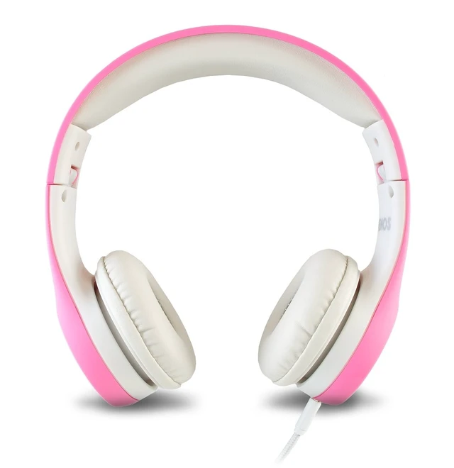 Alt view image 2 of 5 - Children Kids Children's Volume Limited Headphones for Kids Foldable (Pink)