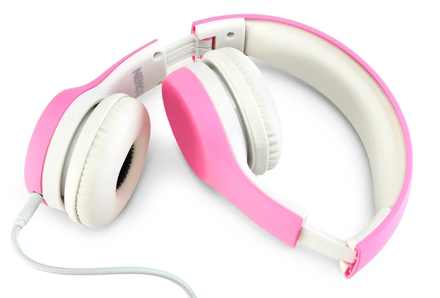 Alt view image 3 of 5 - Children Kids Children's Volume Limited Headphones for Kids Foldable (Pink)