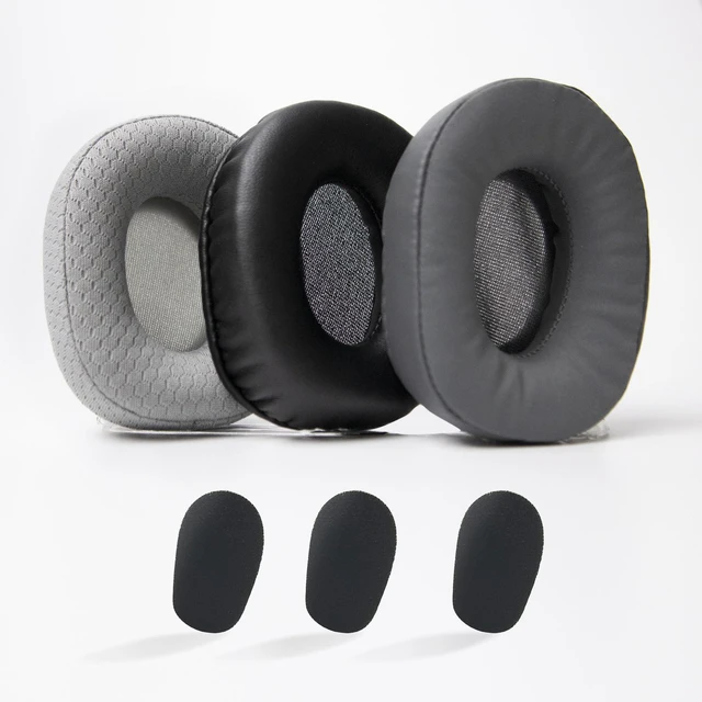Main image of Ear Cushion for BlueParrott B450-XT B550-XT B650-XT, Replacement Earpad for Blue Parrott Headset 450/Blueparrott Bluetooth Truckers Headset (3 PCs and 3 PCs Microphone Foam)