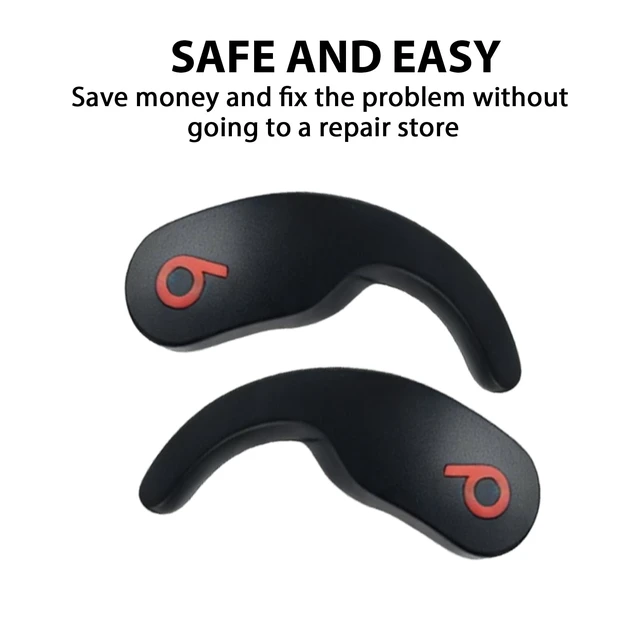 Alt view image 4 of 6 - Fit Pro Ear Hook Wingtips for Beats Fit Pro Earbuds (Left & Right Black) Durable Replacement Ear Hooks,Silicone Repair Parts Fit Pro Ear Wings Replacement