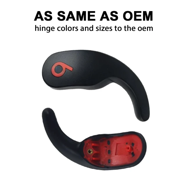 Alt view image 3 of 6 - Fit Pro Ear Hook Wingtips for Beats Fit Pro Earbuds (Left & Right Black) Durable Replacement Ear Hooks,Silicone Repair Parts Fit Pro Ear Wings Replacement