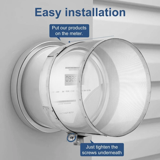 Alt view image 6 of 7 - Smart Meter Cover,Electric Meter Cover Shield Made with Faraday Cage Technology,Electrical Meter Cover Made of 316 Stainless Steel for Durability.Suitable for All Smart Meter Protection