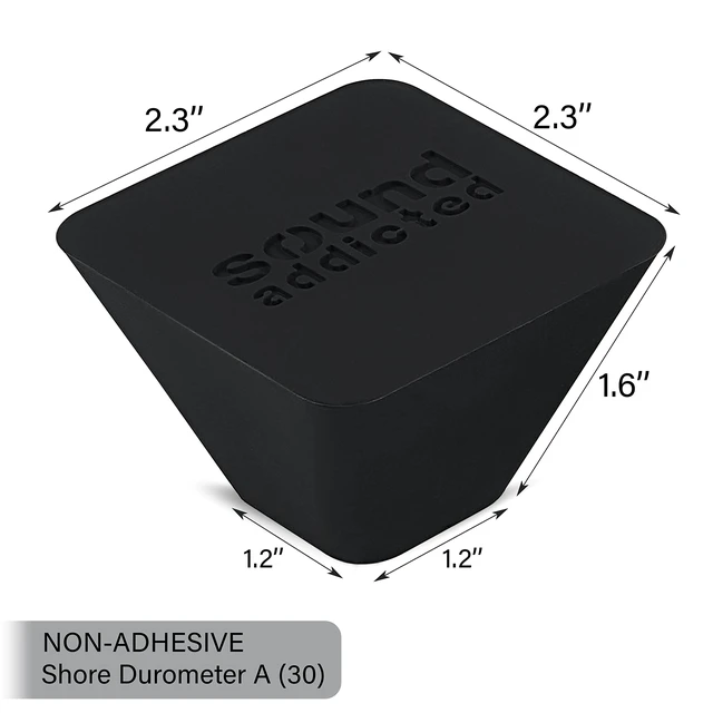 Alt view image 3 of 7 - SubCone Isolation Feet - Improve Subwoofer and Speaker Performance, can Sustain up to 165lb (4-Pack) Non-Adhesive