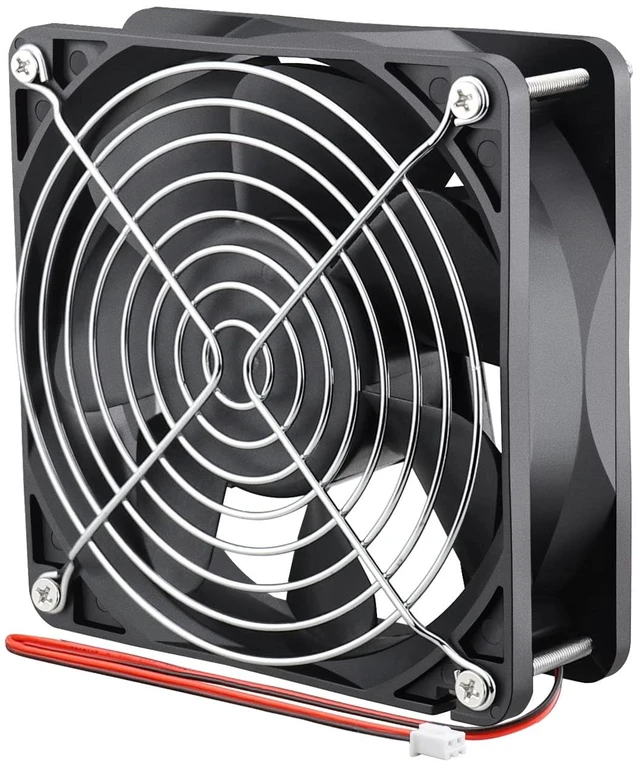 Alt view image 5 of 7 - 120mm x 38mm Brushless Cooling Case Fan 12V 2pin DC High Airflow 3000CFM High airflow brushless dc fan functions as a high-velocity electronics ventilation cooler