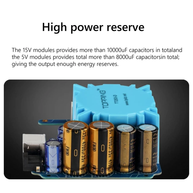 Alt view image 7 of 7 - P50 Linear Power Supply for HiFi Audio - Ultra Low Noise, CNC Unibody, Perfect Compatible with D50III/D50s/DX3,Pro+/E50,Global Voltage Support (Black)