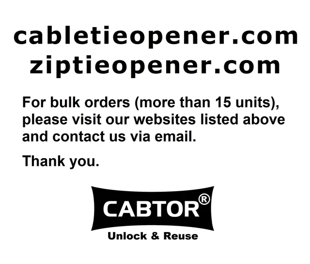 Alt view image 7 of 7 - Official Authentic Cable Tie Opener ® (Original Product & Trusted Brand) Unlock Zip Ties in 1 Second Pocket-Sized & Stainless Steel Tool 1 Count (Pack of 5)