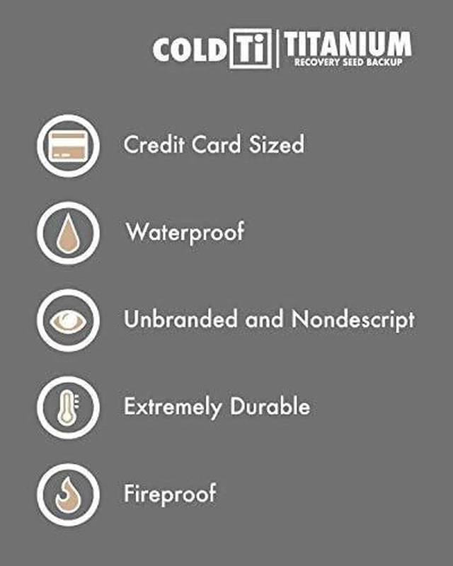 Alt view image 4 of 4 - Titanium Bitcoin Seed Plates for Ultra-Secure Ethereum and Crypto Seed Phrase Storage (2 Plates, Numerical Punch Set & Seals) - Premium Seed Phrase Metal - Numerical Punch Set Included