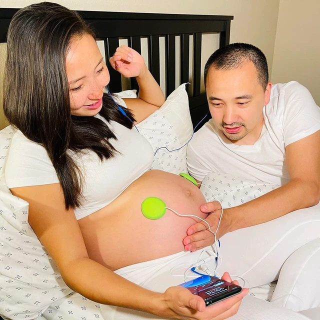 Alt view image 7 of 7 - Premium Award-Winning Baby Bump Headphones; #1 Pregnancy Speakers to Play Music, Sound and Talk to Your Baby, White
